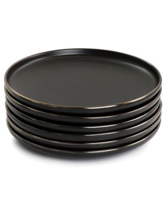 Mateo Gold-Tone Salad Plates, Set of 6