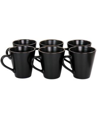 Mateo Gold-Tone Mugs, Set of 6