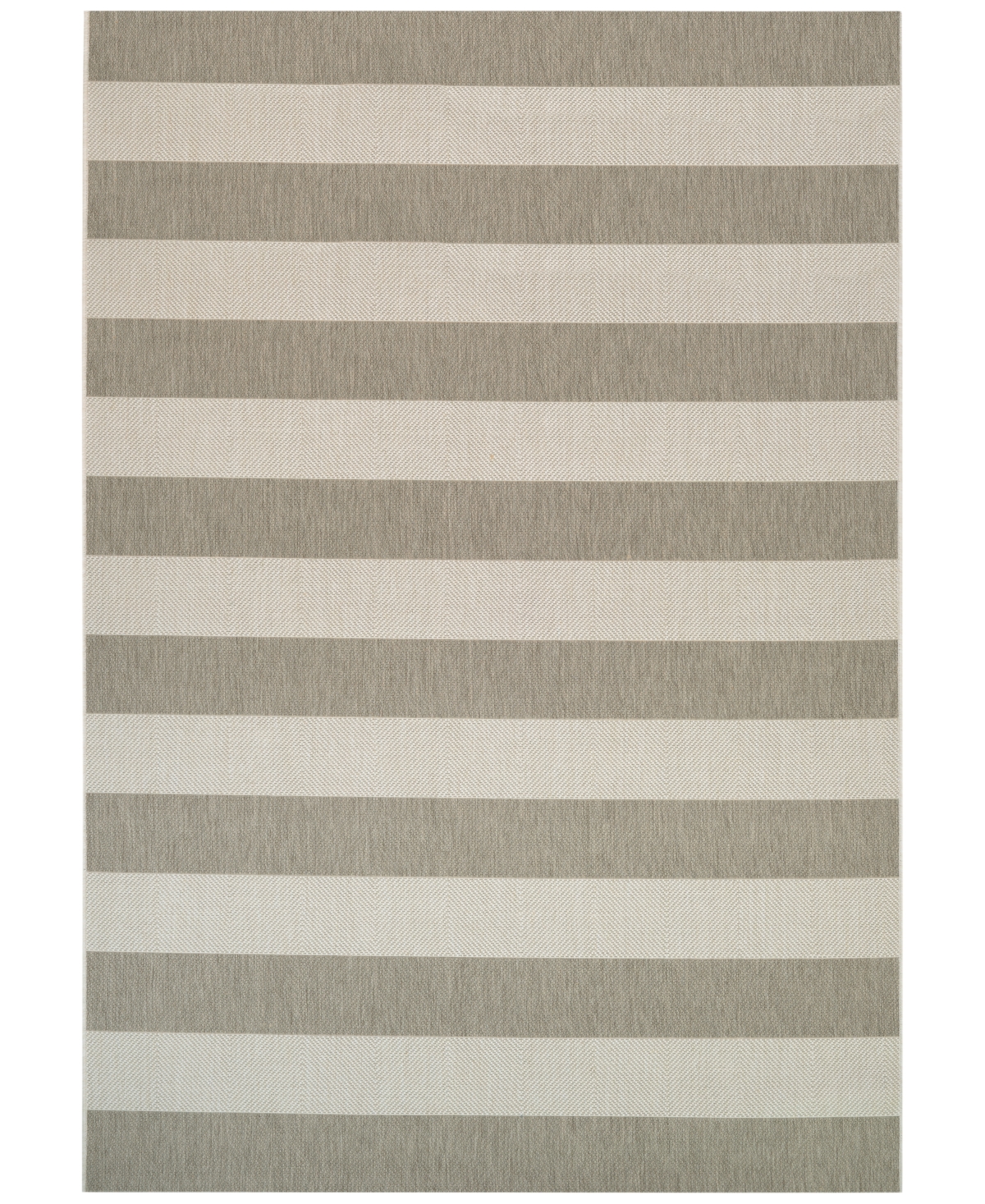 Couristan Afuera Yacht Club 7'10in x 10'9in Indoor/Outdoor Area Rug - Tan-Ivory