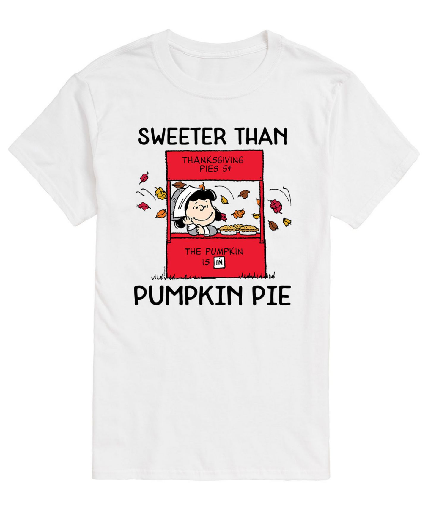 Мужская футболка AIRWAVES Short Sleeve Peanuts Sweeter Than Pumpkin Pie, цвет: Белый — фото 1