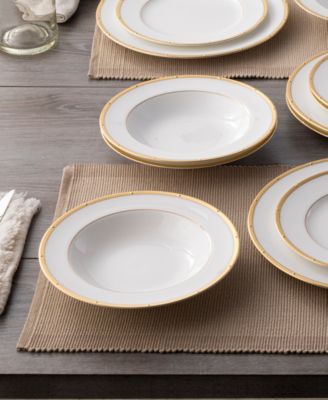 Rochelle Gold Set of 4 Soup Bowls, 8.25", 12 oz.