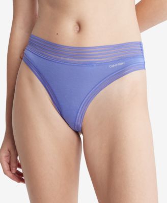 Calvin klein striped thong best sale