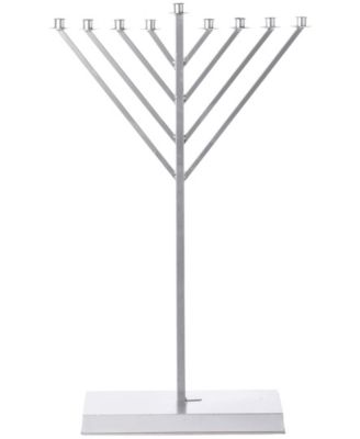 Coated Hanukkah Menorah for Synagogue, Large