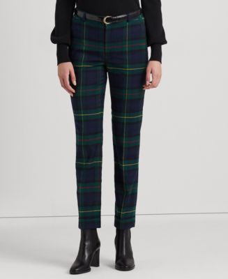 Ralph lauren women's plaid pants on sale