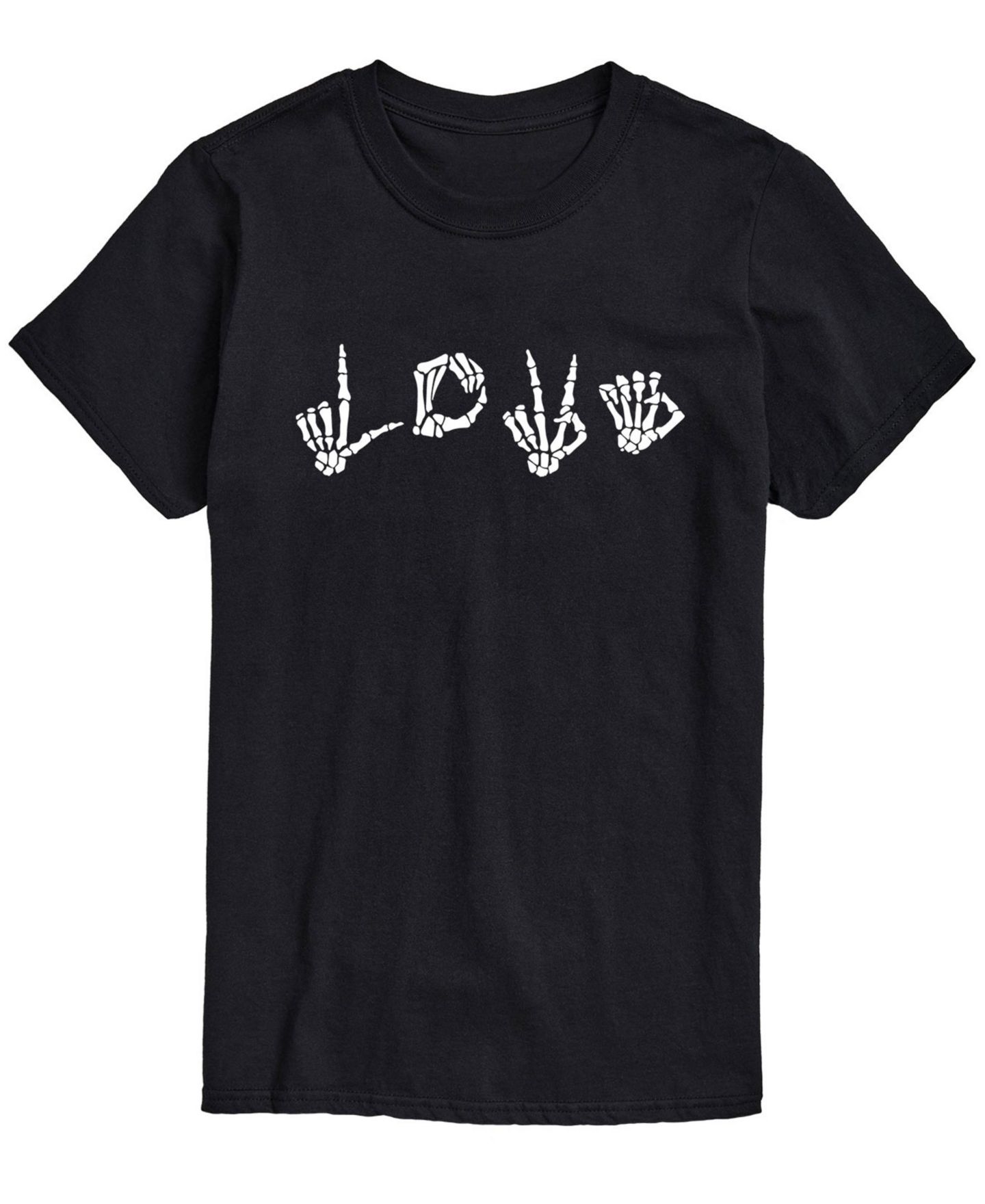 Мужская футболка AIRWAVES Love Skeleton Hands Classic Fit, цвет: Чёрный — фото 1