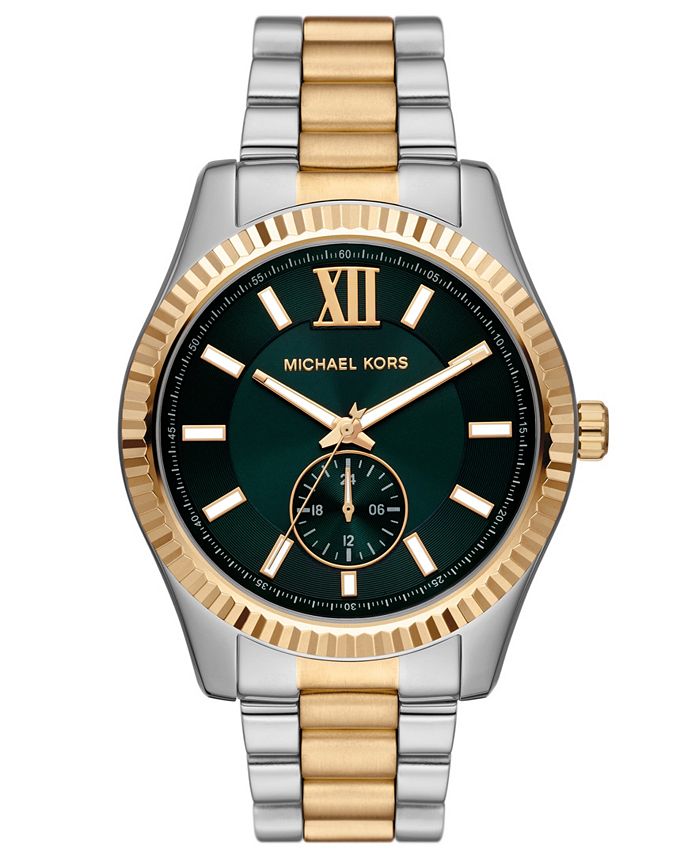 Michael kors men's lexington watch gold deals