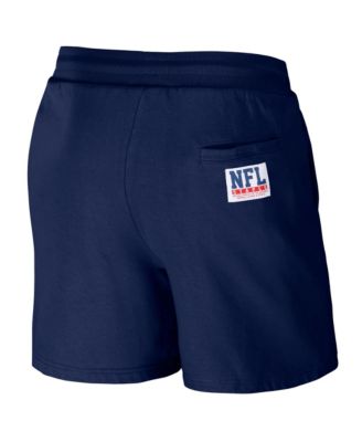 Men's NFL X Staple Navy New England Patriots New Age Throwback Vintage-Like Wash Fleece Short