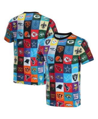 NFL Properties Men's NFL X Staple Black Shield Merchandise Overtime Printed Short Sleeve T-shirt