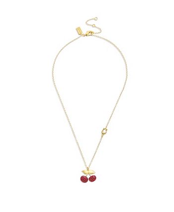 COACH Women s Cherry Pendant Necklace Macy s