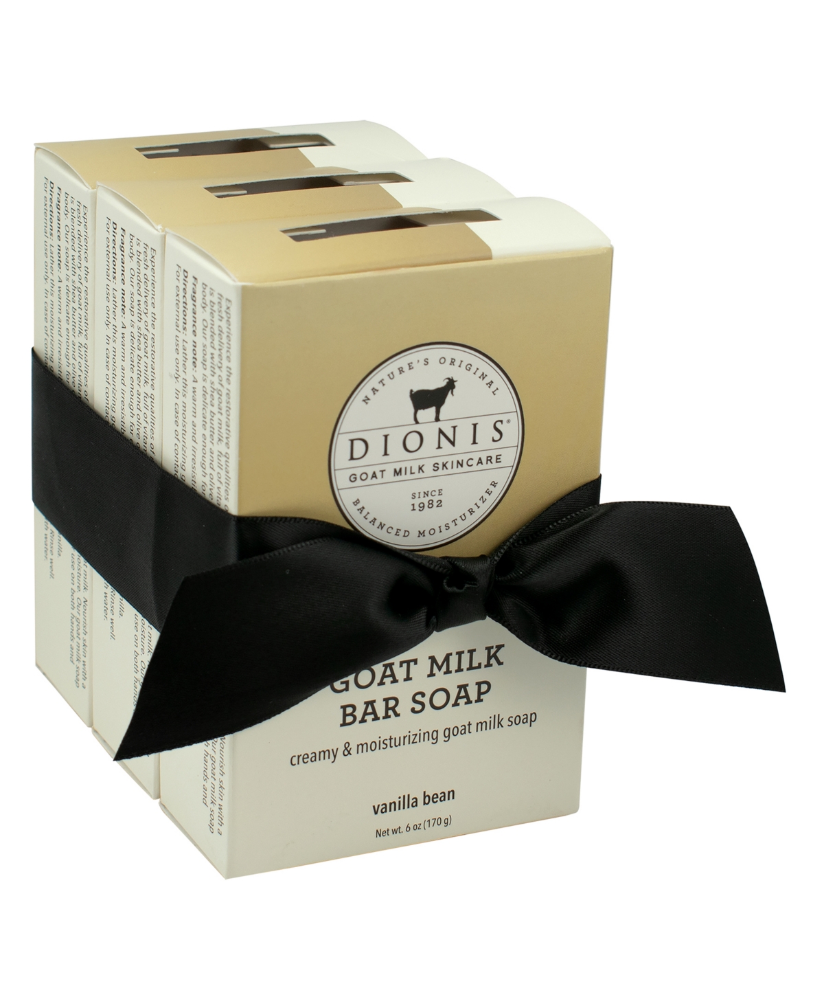 Vanilla Bean Goat Milk Bar Soap Bundle, Pack of 3