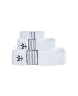 Rope Stripe Border Bath Towels