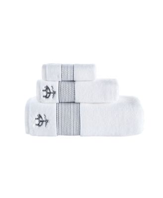 Rope Stripe Border Bath Towels
