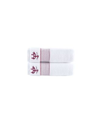 Rope Stripe Border Bath Towels
