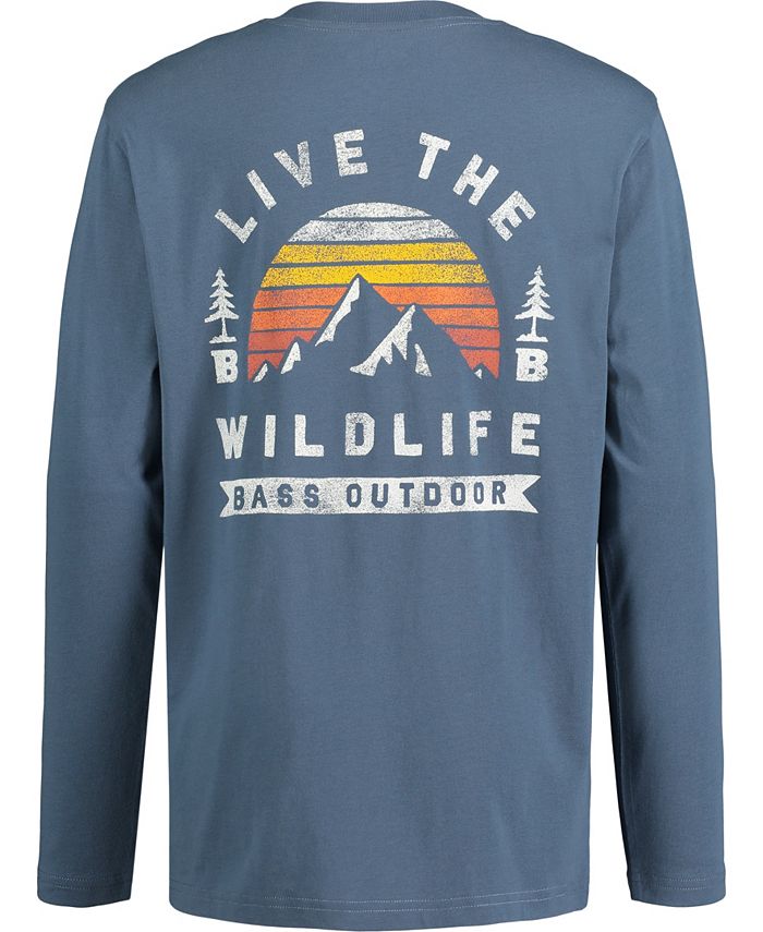 BASS OUTDOOR Big Boys Back Hit Graphic Long Sleeve Tshirt Macy's
