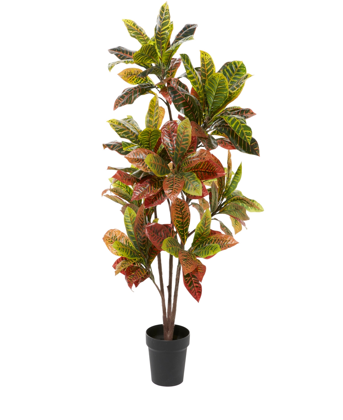 Traditional Croton Artificial Plant, 50" - Green