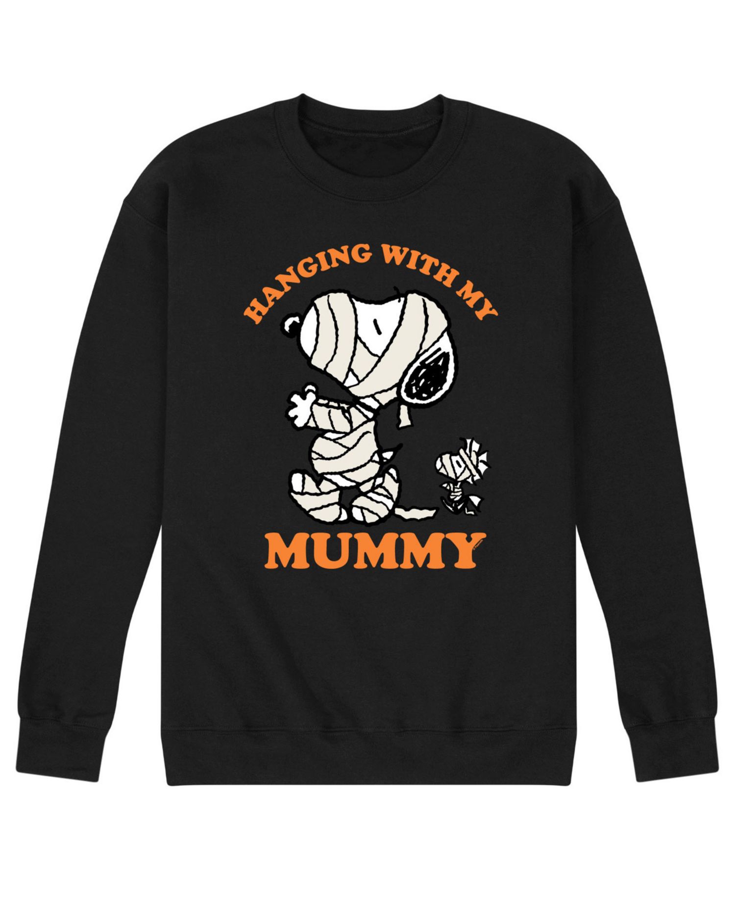 Men's Peanuts Hanging With Mummy Fleece T-shirt