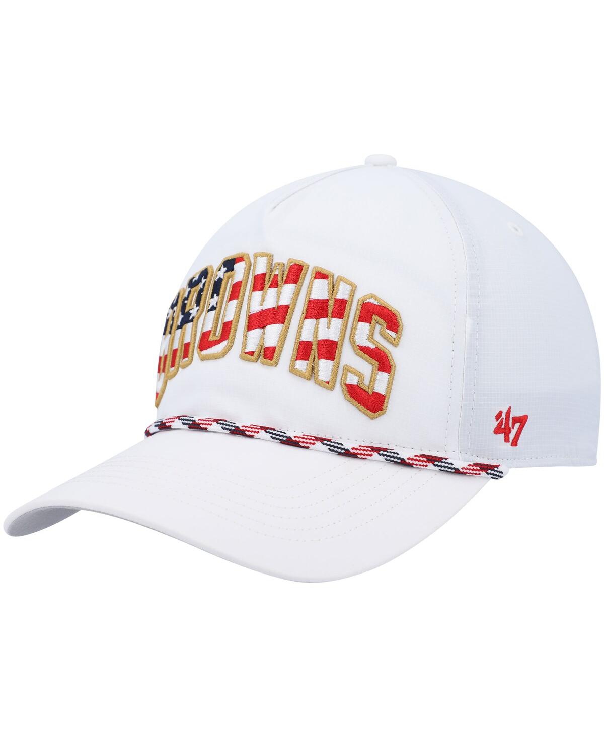 Men's '47Cleveland Browns Hitch Stars and Stripes Trucker Adjustable Hat - White