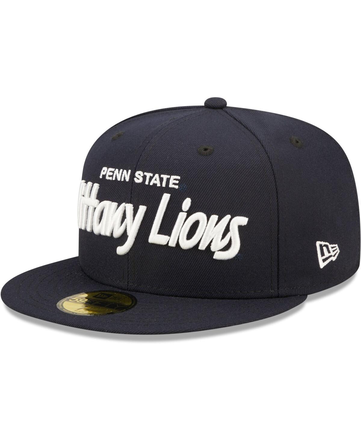 Men's New EraPenn State Nittany Lions Griswold 59FIFTY Fitted Hat - Navy