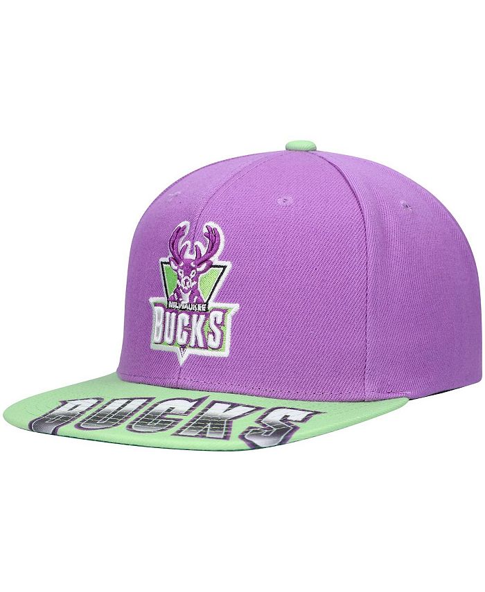 Mitchell Ness Men s x Lids Purple Green Milwaukee Bucks