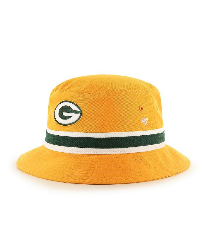 47 Brand Men's Gold Green Bay Packers Striped Bucket Hat - Macy's