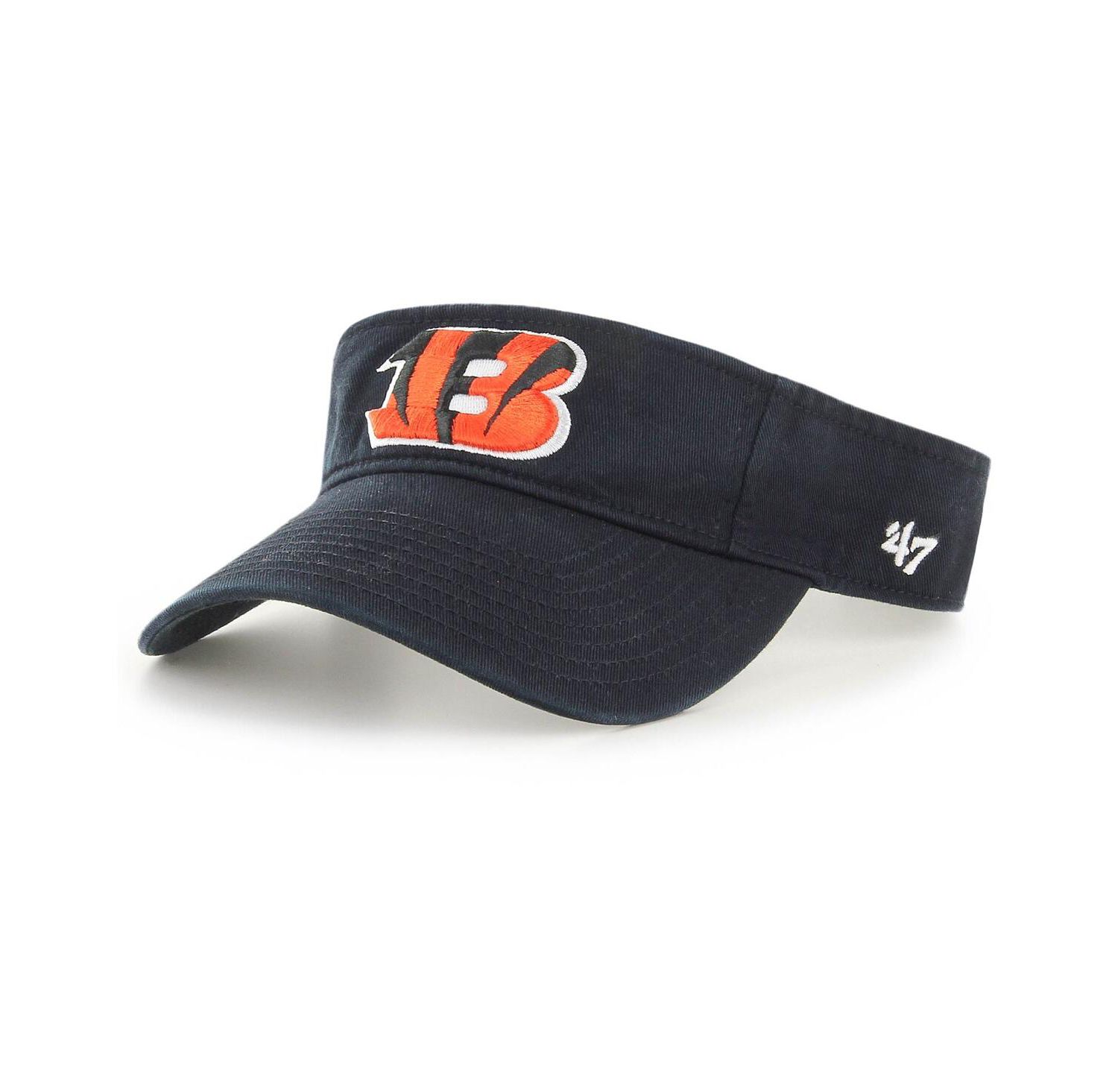 Men's Black Cincinnati Bengals Clean Up Visor