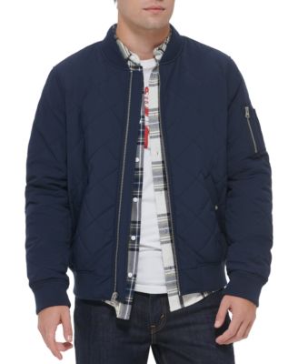 Men's Quilted Fashion Bomber Jacket