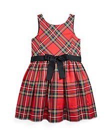 Toddler Girls and Little Girls Plaid Fit-and-Flare Dress