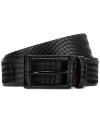 BOSS - Men's Embossed Textured Leather Belt