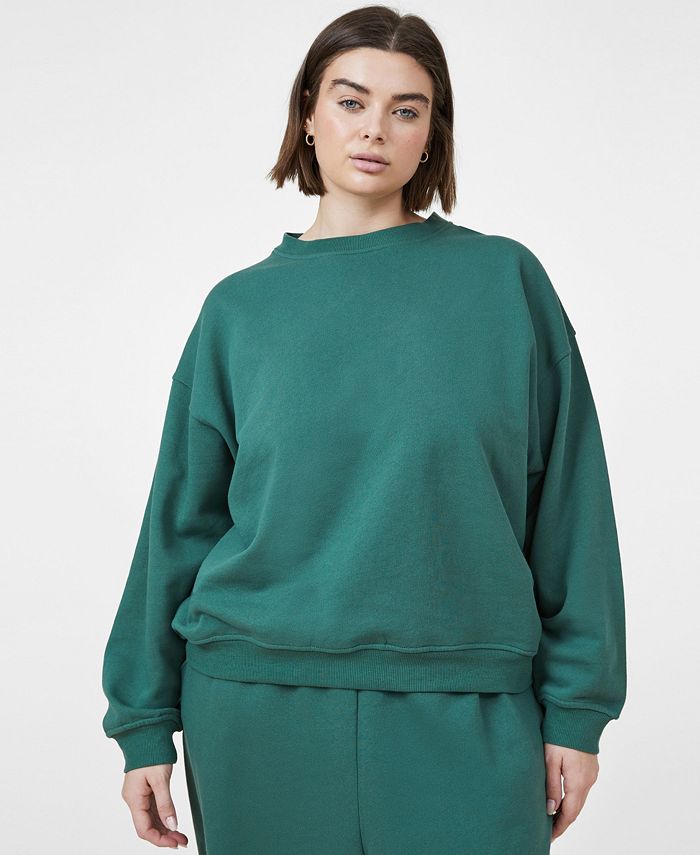 COTTON ON Trendy Plus Size Classic Crew Sweatshirt - Macy's