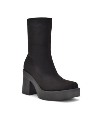 Gerri Platform Square Toe Booties 