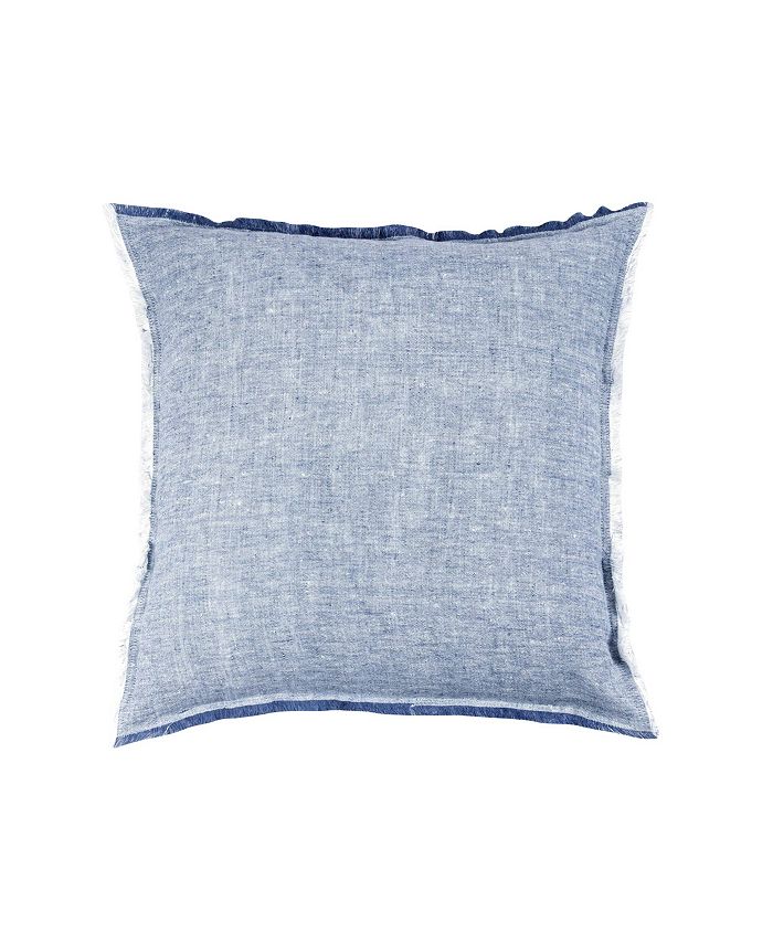 Anaya Home Chambray Blue Linen Down Alternative Throw Pillow Macy s