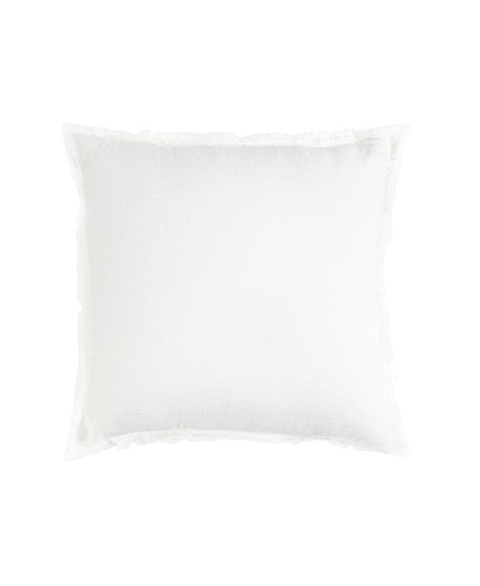 Anaya Home Bright White Linen Down Throw Pillow Macy's