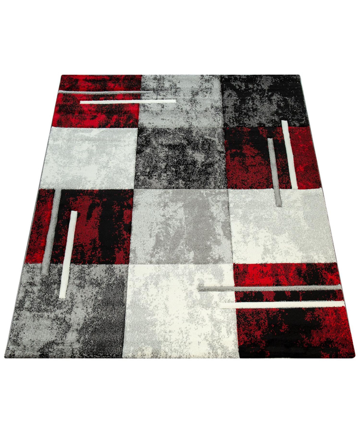 Madeira Area Rug Checkered Geometric Pattern - 47" X 67"