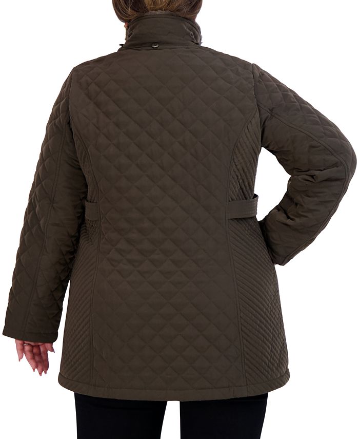 Laundry by Shelli Segal Women's Plus Size CozyLined Hooded Quilted