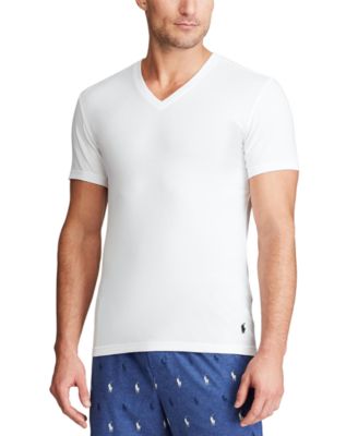 Polo Ralph Lauren - Men's Slim-Fit Stretch V-Neck Undershirts, 3-Pack