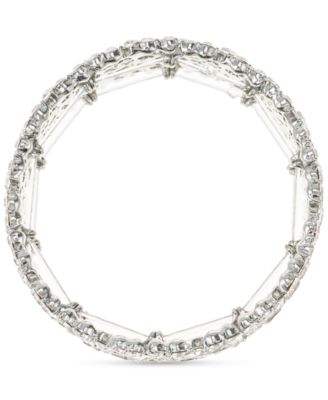 I.N.C. International Concepts Wide Crystal Cluster Stretch Bracelet, Created for Macy's