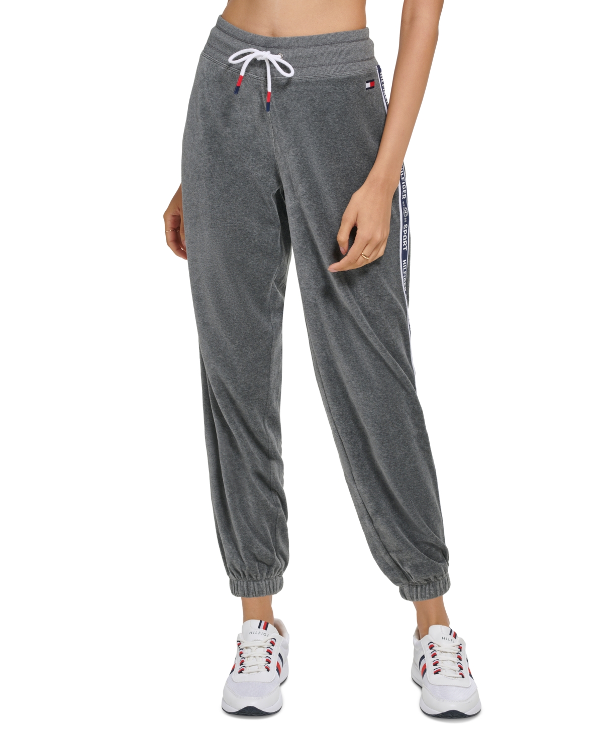 Tommy Hilfiger Sport Women's Velour High Rise Jogger Pants