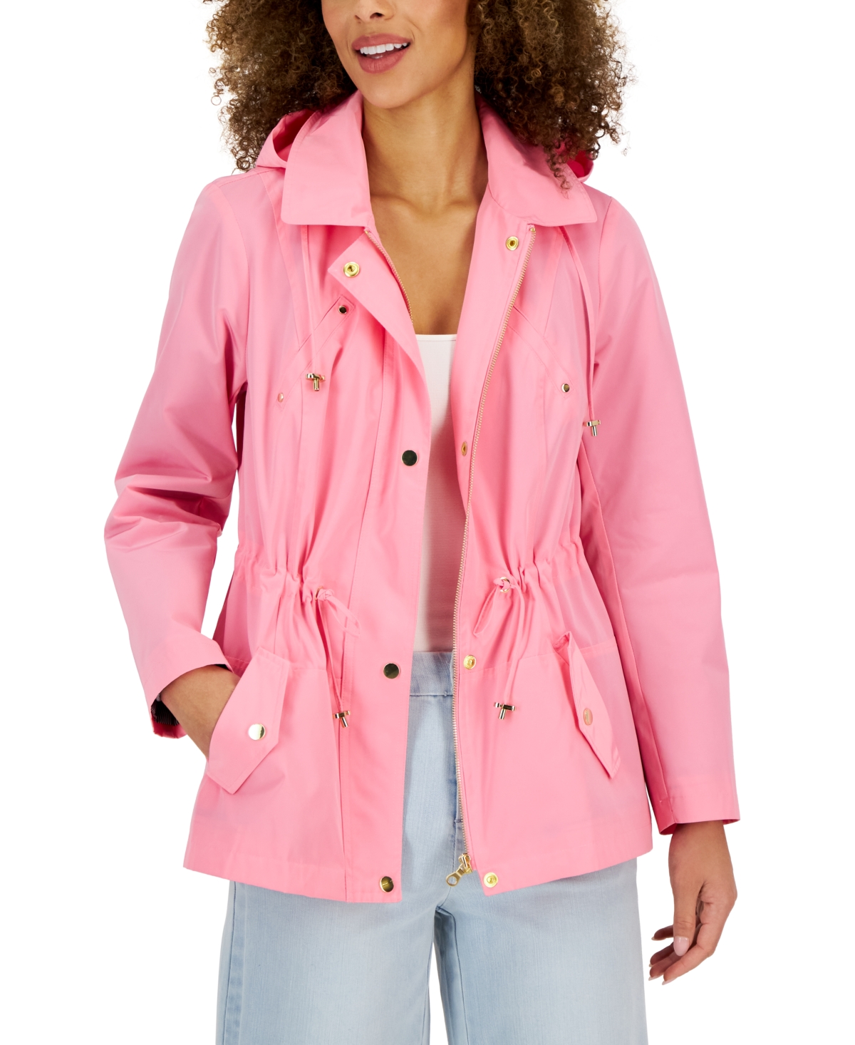 Charter Club Women's Water-Resistant Hooded Anorak Jacket, Created for  Macy's | Smart Closet