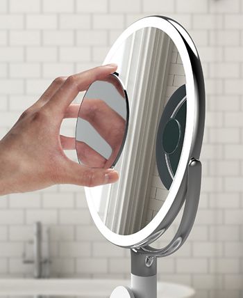 Sharper image shop mirror with bluetooth