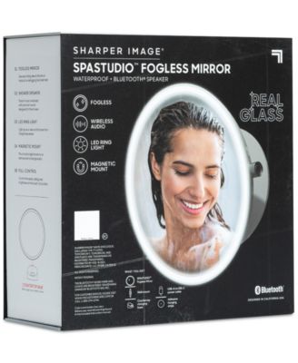 SpaStudio Waterproof Fogless Shower Mirror & Speaker