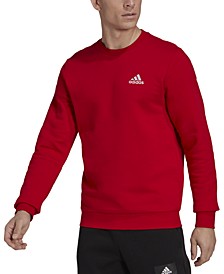 Men's Feel Cozy Essentials Classic-Fit Embroidered Logo Fleece Sweatshirt 