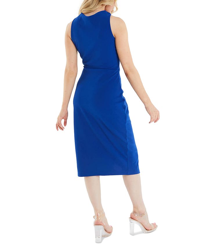 QUIZ Scuba Crepe HighNeck Bodycon Midi Dress Macy's