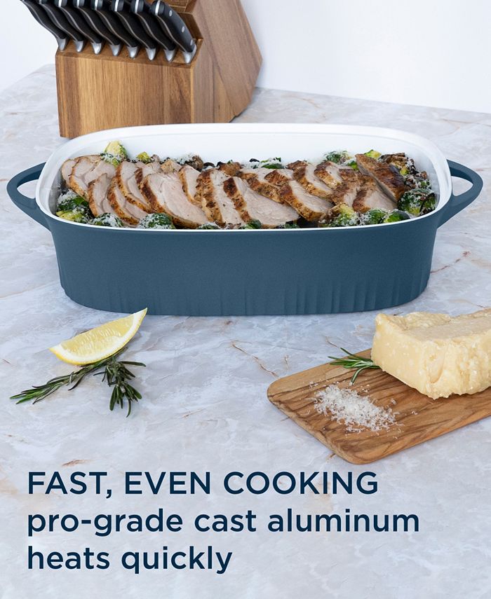 Corningware Cast Aluminum 5.7 Quart Roaster with Lid - Macy's