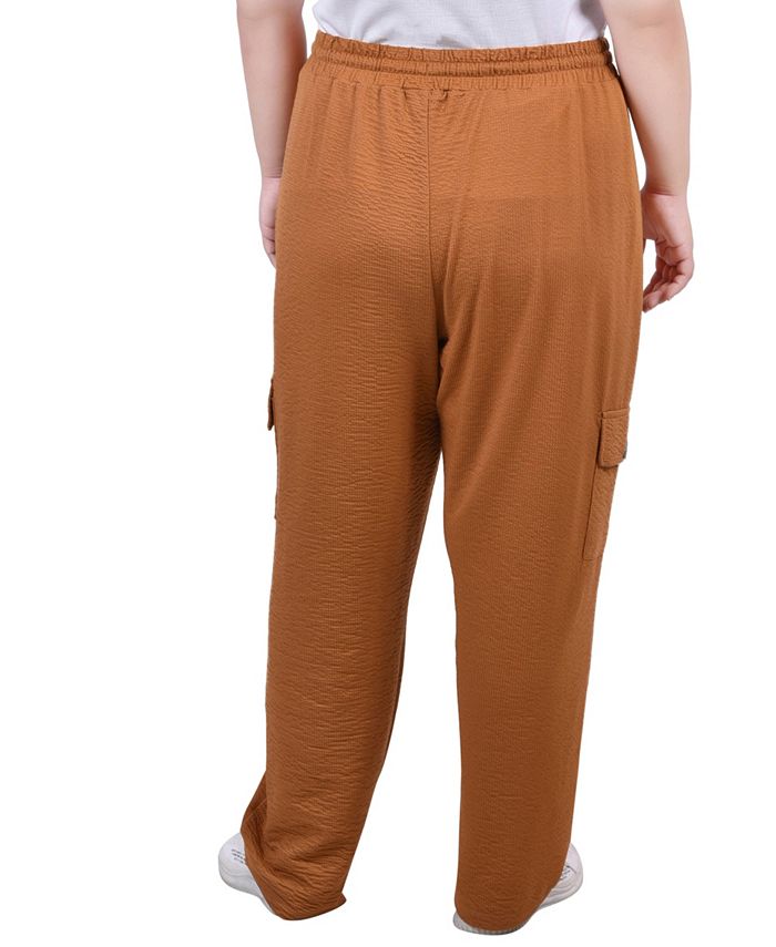 NY Collection Plus Size Knit Gauze Pants Macy's