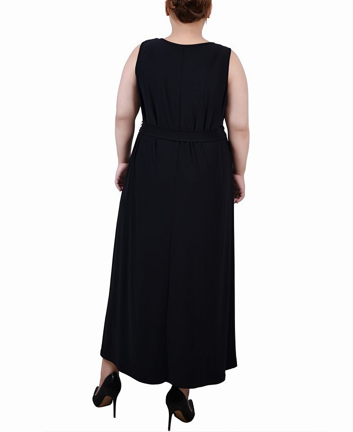 NY Collection Plus Size Ankle Length Sleeveless Dress - Macy's