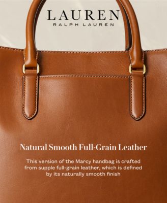 Full-Grain Leather Large Marcy Satchel Bag