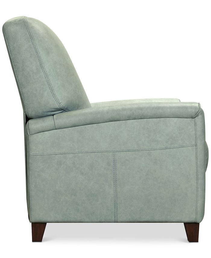 Furniture Ashlinn 34" Tufted Pastel Leather Pushback Recliner, Created