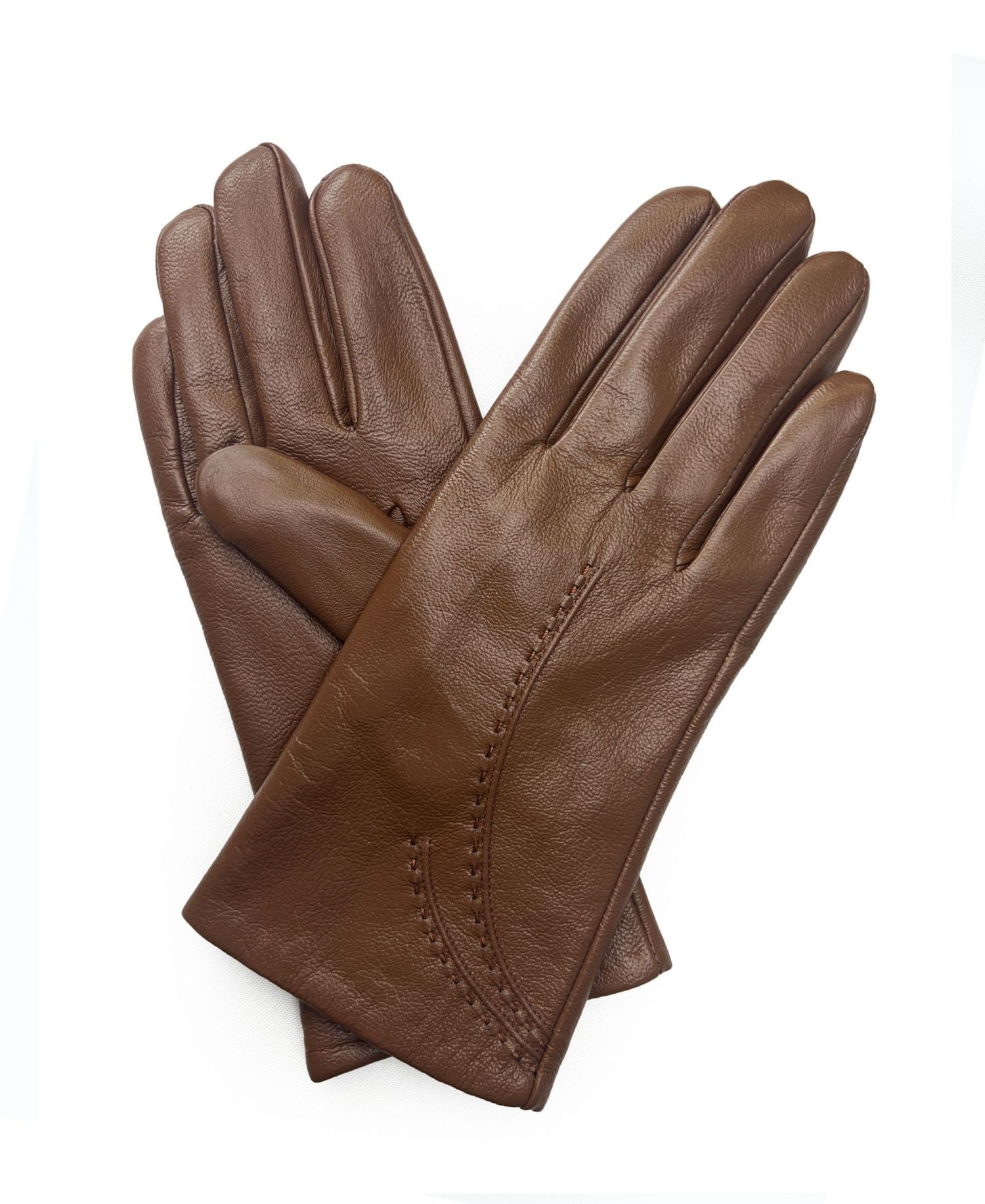 Women's Stitched Genuine Leather Touchscreen Glove