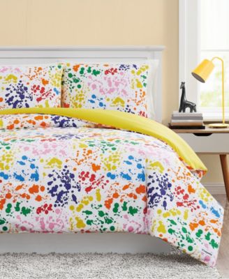 Crayola Splatter 3 Piece Comforter Set, Full/Queen