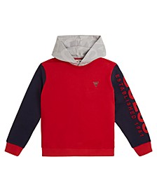 Big Boys Embroidered Graphic Hoodie